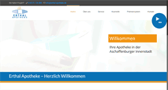 Desktop Screenshot of erthal-apotheke.de