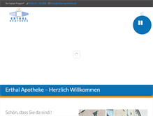 Tablet Screenshot of erthal-apotheke.de